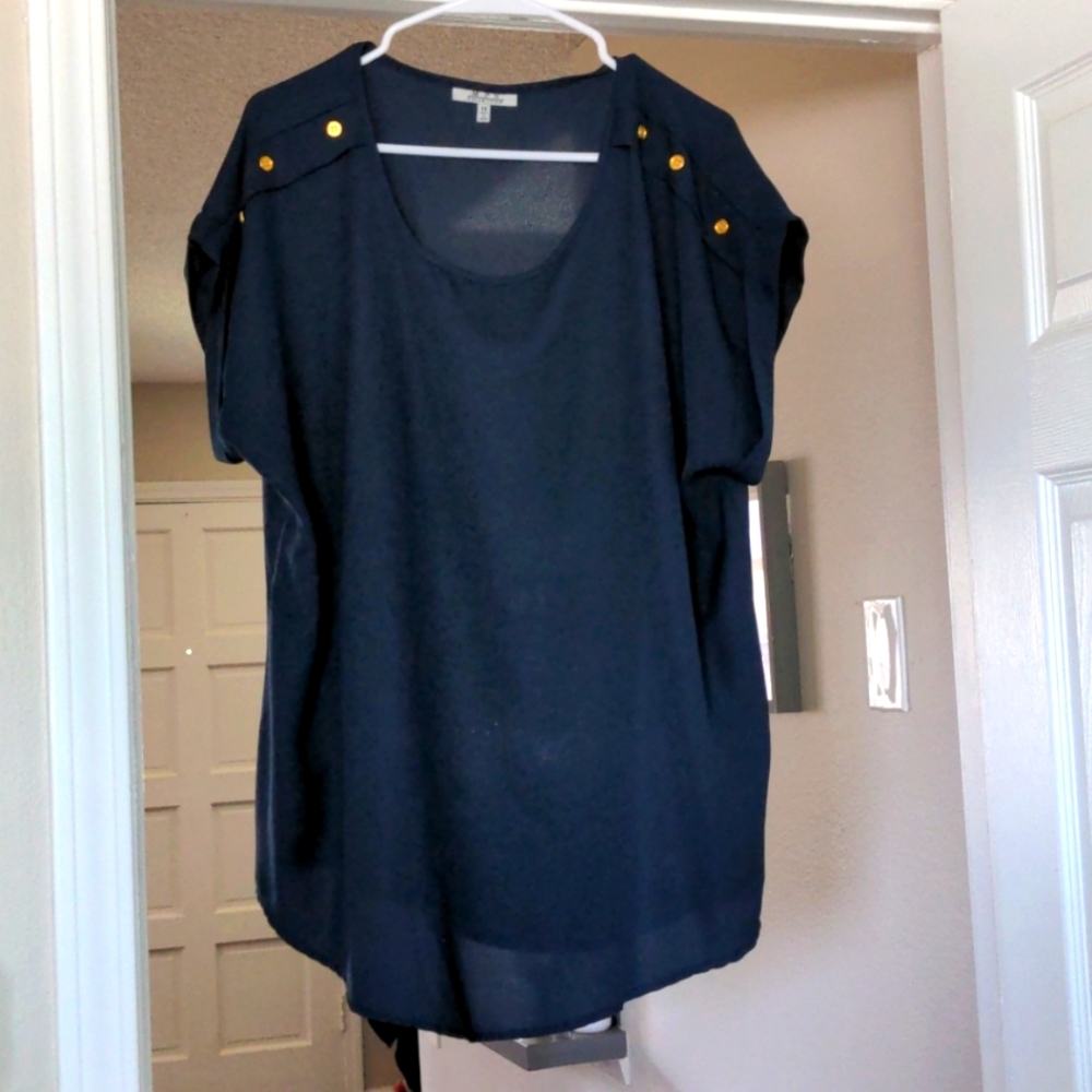 Navy blue top